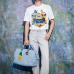 Áo thun Dior Blason Print Relaxed Fit White Cotton Jersey Trắng sang trọng