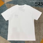Áo thun Dior Horse Embroidery Relaxed Fit White Cotton Jersey Trắng với chi tiết logo tinh tế.