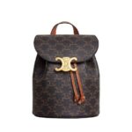 Ba Lô Celine Bonnie in Triomphe Canvas and Calfskin Tan Backpack 25CM sang trọng