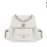 Ba Lô Chanel 23-24FW Duma Backpack White Caviar GHW Màu Trắng sang trọng