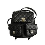 Ba Lô Chanel 23SS Duma Backpack Black Caviar GHW Đen Khóa Vàng sang trọng và tinh tế