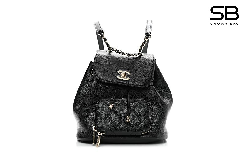 Ba Lô Chanel Business Affinity Backpack Mini Black Caviar GHW Đen sang trọng và thời thượng.