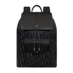 Ba Lô Dior Motion Oblique Rucksack Backpack Shoulder Nylon Leather Black sang trọng