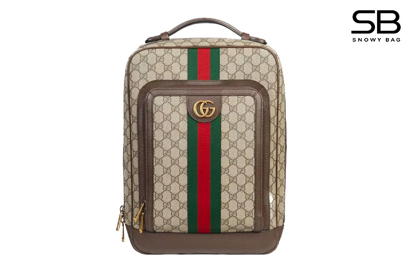 Ba Lô Gucci Ophidia GG Medium Backpack Beige Ebony Kem thời thượng và sang trọng