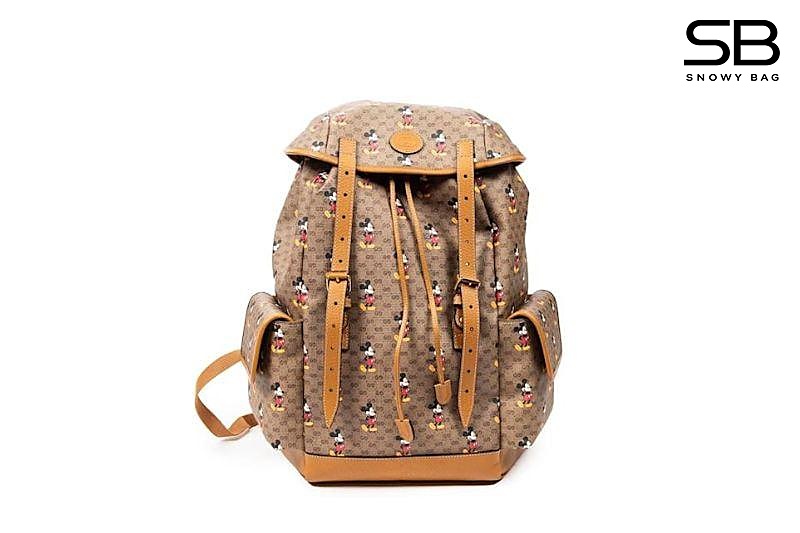 Ba Lô Gucci x Disney Mini GG Supreme Mickey Mouse Backpack Nâu sang trọng và độc đáo
