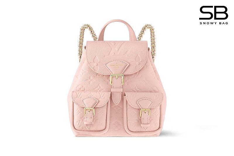 Ba Lô LV Backup Backpack M47074 Pink Opale Monogram Empreinte Hồng sang trọng