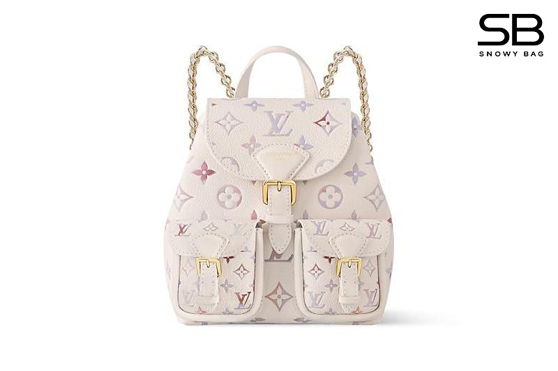 Ba Lô LV Backup Monogram Empreinte M15113 Màu Kem sang trọng và tinh tế