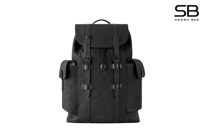 Ba Lô LV Christopher MM Backpack M55699 Black Taurillon S44 sang trọng và đẳng cấp.