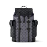Ba Lô LV Christopher MM Backpack Monogram Eclipse Reverse Đen 44CM sang trọng