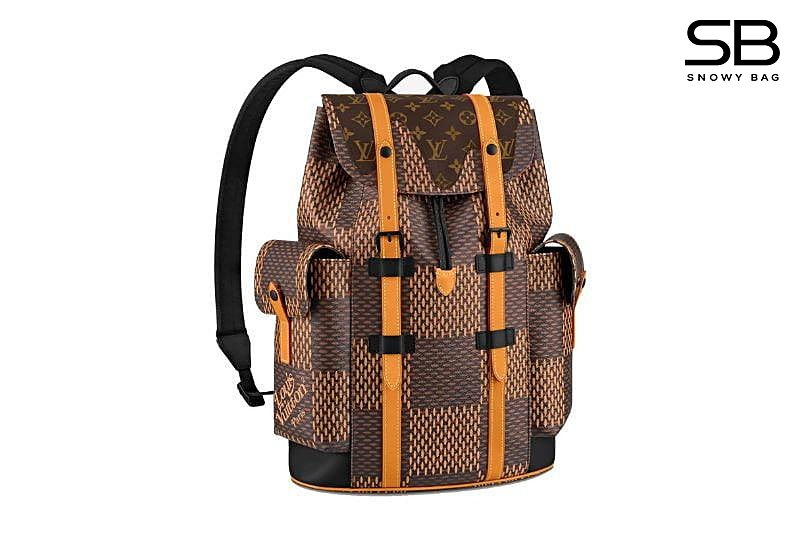 Ba Lô LV Christopher Nigo N40358 Giant Damier Ebene Brown sang trọng