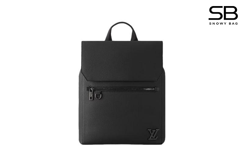 Ba Lô LV Fastline Aerogram Backpack Black Leather 40CM Đen sang trọng