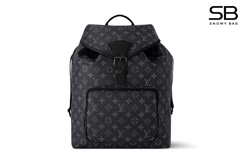 Ba Lô LV Montsouris Backpack M46683 Monogram Eclipse thời thượng và phong cách