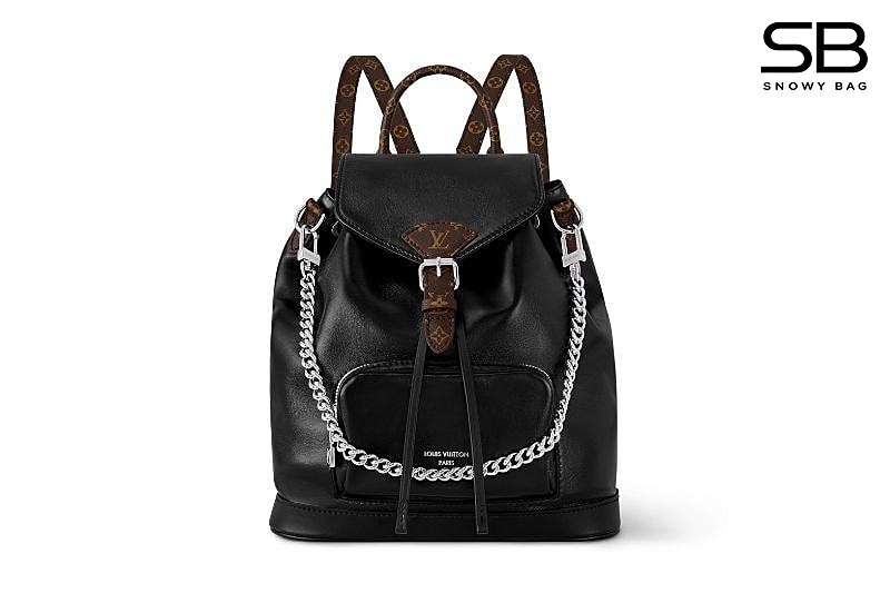 Ba Lô LV Montsouris Vibe PM Black Monogram M12587 Màu Đen sang trọng và đẳng cấp