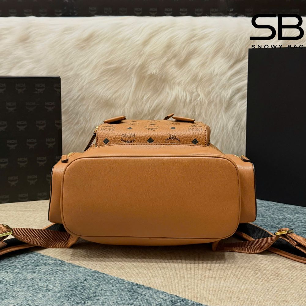 Ba Lô MCM Brandenburg Backpack in Visetos Nâu 38CM sang trọng và đẳng cấp