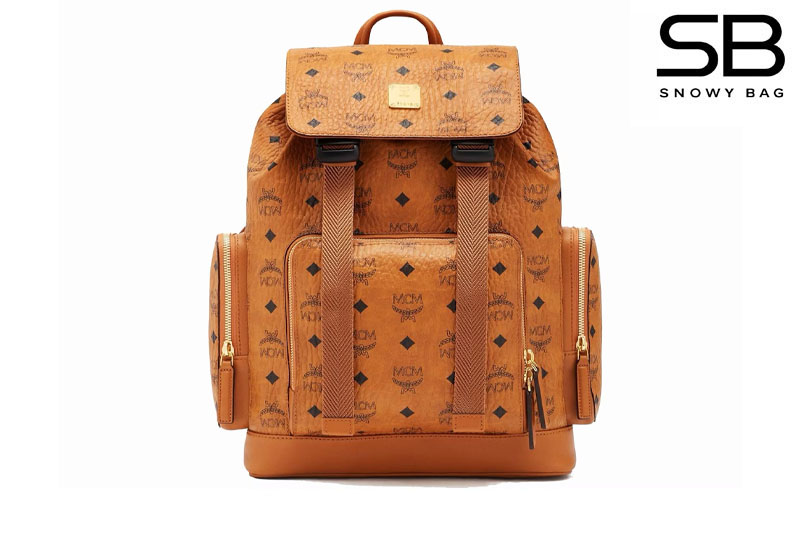 Ba Lô MCM Brandenburg Backpack in Visetos Nâu 38CM thời trang cao cấp