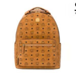 Ba Lô MCM Medium Stark Backpack In Visetos Double Zip Cognac Nâu 42CM sang trọng và thời thượng