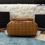 Ba Lô MCM Medium Stark Backpack In Visetos Double Zip Cognac Nâu 42CM sang trọng và thời thượng