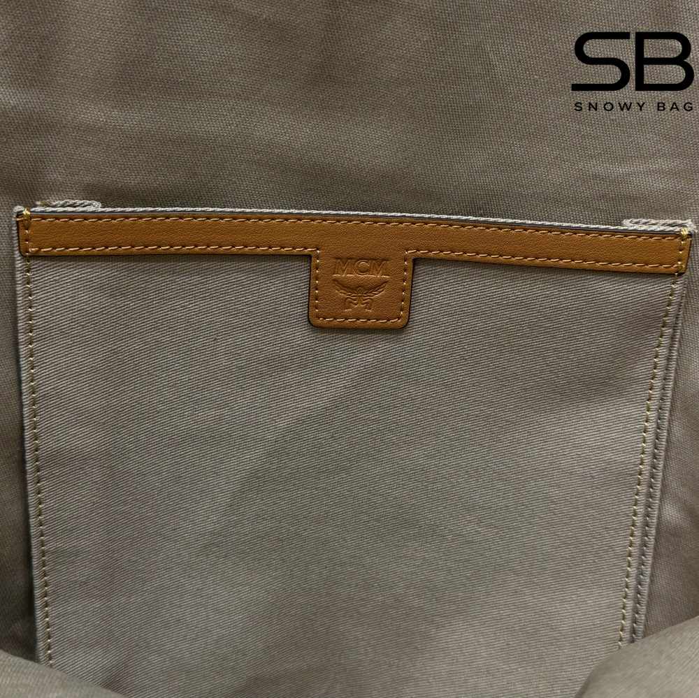 Ba Lô MCM Medium Stark Backpack In Visetos Double Zip Cognac Nâu 42CM chính hãng sang trọng