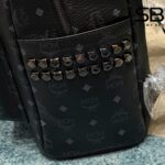 Ba Lô MCM Medium Stark Side Studs Backpack Đen 40CM sang trọng và thời thượng