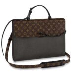 Cặp Xách Tay LV Robusto Briefcase Monogram M30591 Taiga Brown Nâu sang trọng và đẳng cấp
