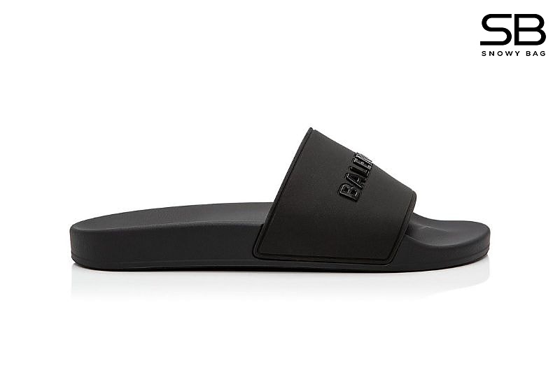 Dép Balenciaga BB Pool Slides Sandal Full Black Màu Đen sang trọng và thời thượng