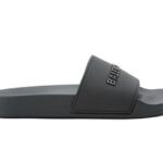 Dép Balenciaga BB Pool Slides Sandal Grey Màu Xám sang trọng và phong cách