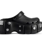 Dép Balenciaga HardCrocs Mule In Black Rubber Màu Đen sang trọng