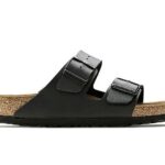 Dép Birkenstock Arizona Soft Footbed Birko-Flor màu đen bóng sang trọng