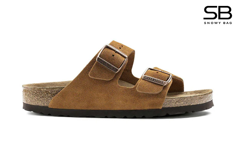 Dép Birkenstock Arizona Soft Footbed Brown Màu Nâu