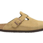 Dép Birkenstock Boston Soft Footbed Suede Mink Màu Nâu