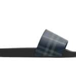 Dép Burberry Check Slides Storm Blue Xanh Đen sang trọng và thanh lịch.