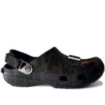 Dép Crocs Classic Clog x A Bathing Ape ABC Camo Black Màu Đen sang trọng