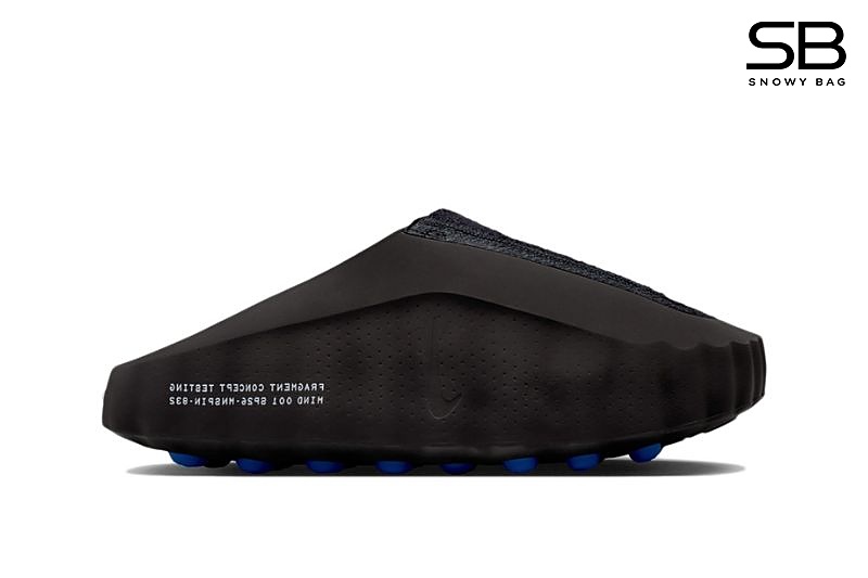 Dép Fragment x Nike Mind 001 Black Blue màu đen xanh dương sang trọng