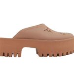 Dép Gucci GG Perforated Rubber Clogs Brown màu nâu sang trọng