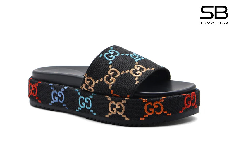 Dép Gucci Multicolor Slide Sandal