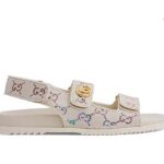 Dép Gucci Sandal With Double G White Multicolor Màu Trắng sang trọng