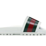 Dép Gucci Web Slide Sandal White Màu Trắng