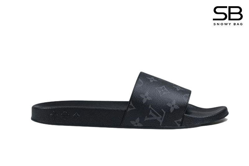 Dép LV Monogram Eclipse Slide Màu Đen