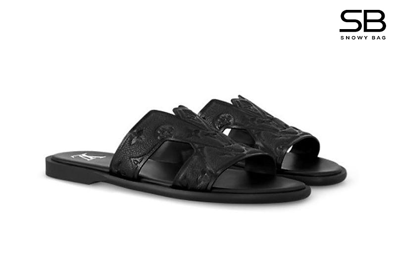 Dép LV Oasis Mule Embossed Monogram Black Calfskin Màu Đen sang trọng và thời thượng