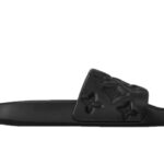 Dép LV Waterfront Mule Black Maxi Monogram Đen