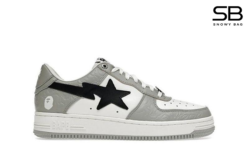 Giày A Bathing Ape Bape Sta Grey Black Xám Đen thời trang cá tính