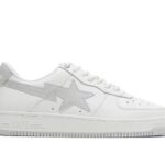 Giày A Bathing Ape Bape Sta JJJJound Trắng Xám với thiết kế độc đáo