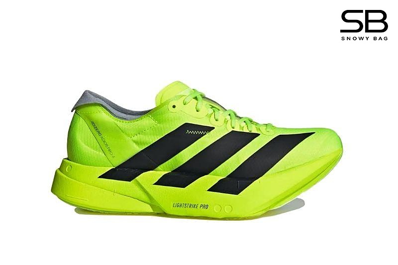 Giày Adidas Adizero Adios Pro 4 Lucid Lemon Black Xanh với thiết kế thể thao