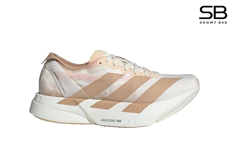 Giày adidas Adizero Adios Pro 4 White Sandstone Orange Trắng Be Cam