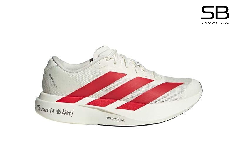 Giày adidas Adizero EVO SL Off White Better Scarlet Kem Đỏ thời trang hiện đại