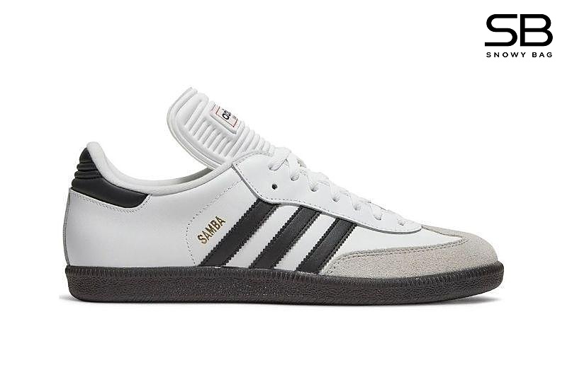 Giày adidas Samba Classic White Trắng Đen kiểu dáng thể thao sang trọng