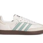 Giày adidas Samba OG Hazy Green Trắng Sọc Xanh Lá phong cách thời trang