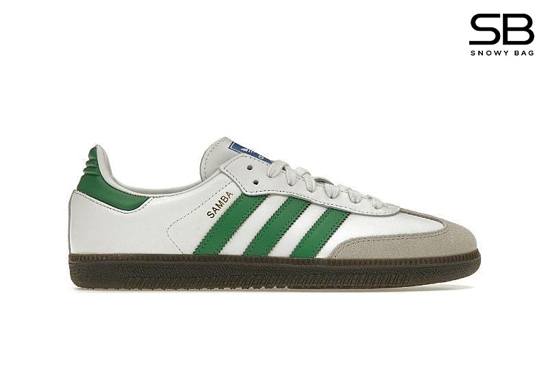 Giày adidas Samba OG White Green Trắng Xanh Lá, phong cách thể thao hiện đại