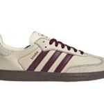 Giày adidas Samba OG Wonder White Maroon Màu Kem Sọc Tím đẹp mắt