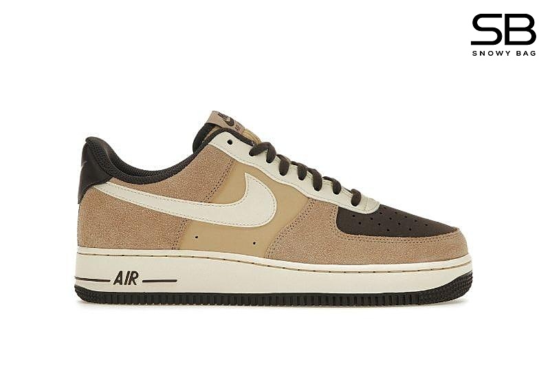 Giày Air Force 1 Low LV8 EMB Hemp Coconut Milk Nâu với thiết kế tinh tế